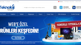 Teknoloji Site Tasarımı - Anahtar Teslim E-ticaret Sitesi