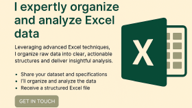 Excel işlerinizde çözüm üretirim