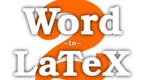 Word to LaTex