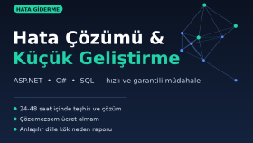 yazılım projenizdeki hataları çözerim