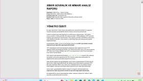 Web Uygulaması Siber Güvenlik ve Mimari Analiz
