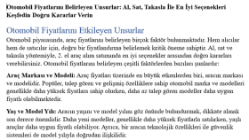 Otomobil Sektörü