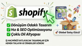 shopify uzmanınız olarak web sitenizi profesyonel tasarlarım