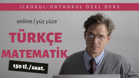 Matematik ve Türkçe üzerine ders veriyorum