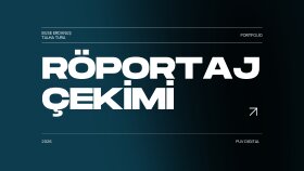 röportaj çekimi yapıyorum