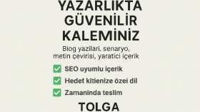  ihtiyacınız olan metni sade ve netçe yazarım