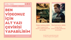 İngilizce videonuza Türkçe alt yazı hazırlayabilirim
