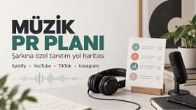 sanatçılara özel müzik PR ve tanıtım planı hazırlarım