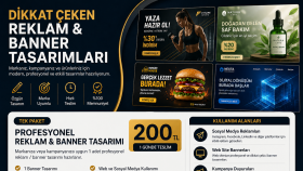 profesyonel reklam ve banner tasarımları hazırlarım