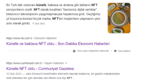 NFT ve Metaverse çalışmarı ile basın raporu