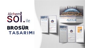estetik, dikkatleri üzerine çeken katlı broşür tasarlarım
