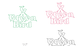green bird