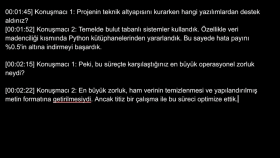 Konuşmacı takibi örneği