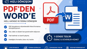 PDF dosyalarınızı Word formatında düzenliyorum