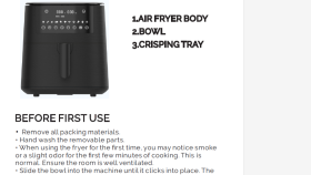AIRFRYER KULLANIM KLAVUZU ÇEVIRISI