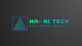 Yapay zeka üzerinde çalışan  yazılım şirketi için logo