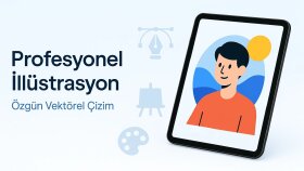 markanıza özel profesyonel vektörel illüstrasyon çizerim