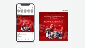Sevgililer Günü özel post tasarımı