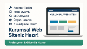 size özel kurumsal web sitenizi anahtar teslim yapabilirim