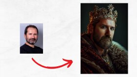 Yüz değiştirme portre tasarım