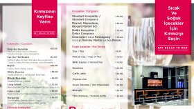 Ramada Hotel Menü tasarımı