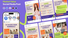 sosyal medya hesaplarınız için post ve story tasarlarım