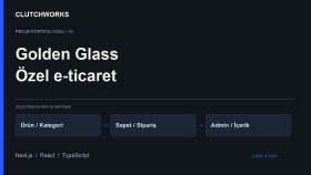Golden Glass | Özel E-Ticaret ve Admin Paneli