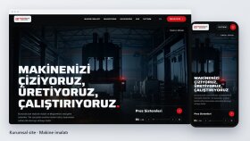 Makine İmalat Firması Kurumsal Sitesi (TR/EN)