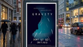 GRAVITY Filmi için tasarladığım afiş.