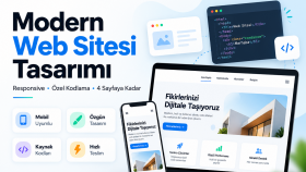 modern ve responsive web sitesi tasarlarım