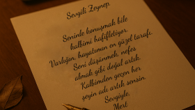 Örnek Aşk Mektubu – Kişiye Özel Duygusal Yazım