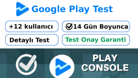 google play console kapalı test sürecinde destek sağlıyorum