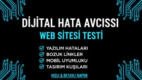 web sitenizi test eder ve hataları raporlarım