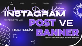 markanız için profesyonel post ve slider tasarım yapıyorum