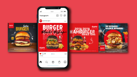 Pawn Burger Social Media Design