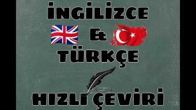 Türkçe ve İngilizce hızlı çeviri yapıyorum