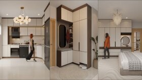 Modern ve Estetik İç Mekanlar (Mutfak & Y.Odası & Vestiyer)