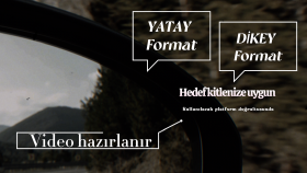 Markanıza uygun yatay veya dikey formatta video tasarlarım