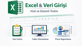 Excel tablolarınızı düzenler ve raporlar hazırlarım