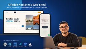 sıfırdan kodlanmış hızlı ve SEO uyumlu web siteni yaparım