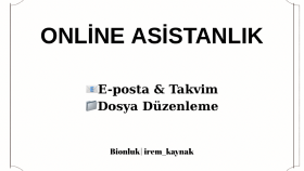 online asistan olarak işlerinizi organize ederim