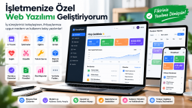sektörünüze özel web yazılımları geliştiririm