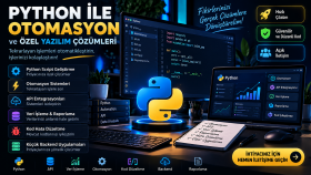 Python ile otomasyon ve özel yazılımlar geliştiririm