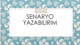 sizin için etkileyici senaryolar yazabilirim