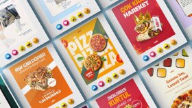 Restoran ve Fast Food Markaları İçin Sosyal Medya Tasarımlar