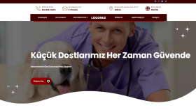 veteriner kliniği için website yaptım