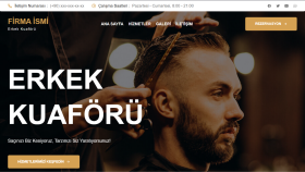 berber websitesi tasarlıyorum