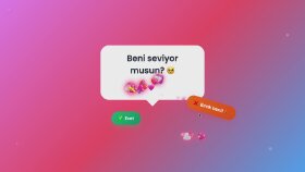 “Etkileşimli ‘Beni Seviyor Musun?’ Mini Web Uygulaması”