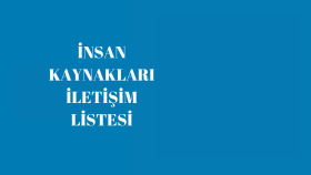 İK iletişim listesini sizinle paylaşırım