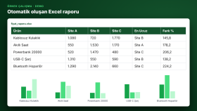 Python Fiyat Takip ve Excel Raporlama Otomasyonu (Demo)